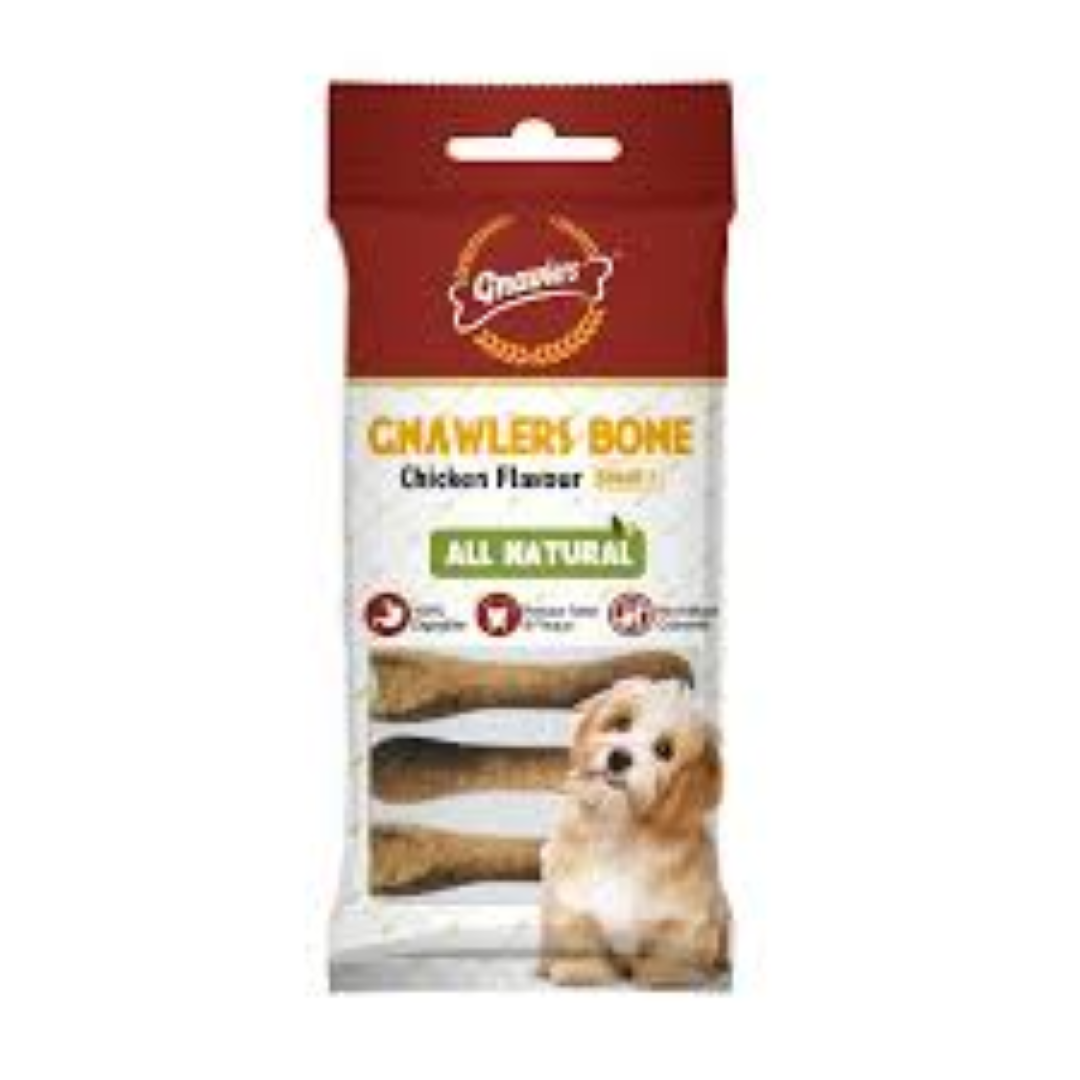 8" GNAWLERS BONE 1PC CHICKEN FLAVOUR 265GR